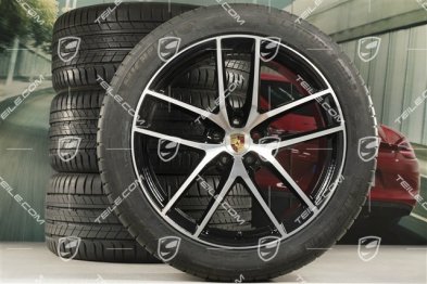 20" koła letnie komplet "Macan S" , felgi 9J x 20 ET26 + 10J x 20 ET19 + NOWE opony letnie Michelin 265/45 R20 + 295/40 R20, z czujnikami ciśnienia RDK