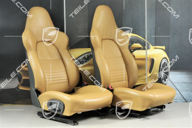 Sportsitze (breit), manuel einstellbar, Leder, "savanna" beige, manuel einstellbar, Satz L+R