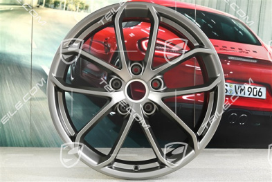 20" GT4 Felge, 8,5J x 20 ET61, Platinum Seidenmatt