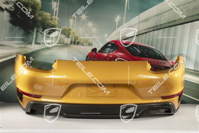 Rear bumper, Turbo S Exclusive Series, with ParkAssist and reversing camera, complete