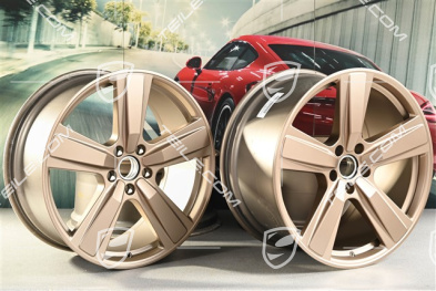 22" Komplet felg Cayenne Exclusive Design Sport, 10J x 22 ET48 +11,5J x 22 ET61, neodyme