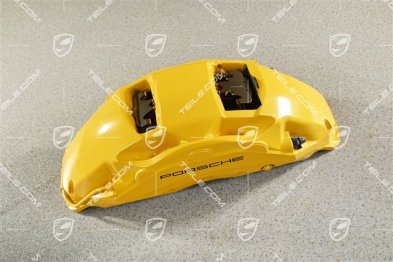 Brake caliper, PCCB, in yellow, front axle, L