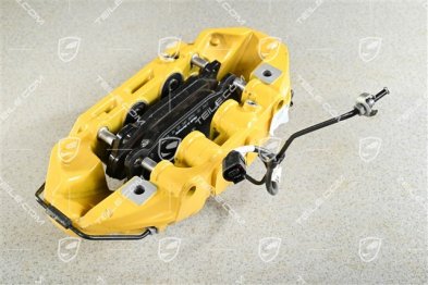 Turbo, Brake calliper, PCCB, yellow, R