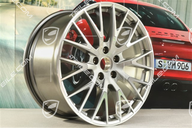 21" Felge Panamera Exclusive Design, 11,5J x 21 ET69, Platinsilber-Metallic