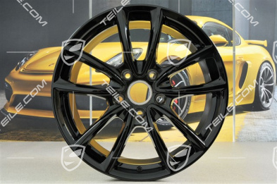 19-inch wheel rim Panamera S, 10,5J x 19 ET62, black high gloss