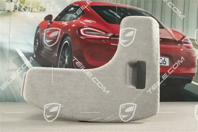 Osłona, Tapicerka bagażnika, perłowy welur, Steel grey, R