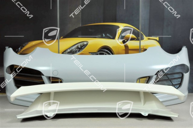 Aero Kit Cup Stoßstange vorne + Aero Kit CUP Frontspoiler + Heckspoiler mit Flügel, ohne Scheinwerferreinigungsanlage und ParkAssistant (PDC)