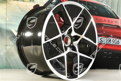 20-inch wheel rim Taycan Turbo Sport Aero, 11J x 20 ET60, black high gloss + glossy surface