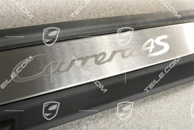Blenden/Einstiegleisten, unbeleuchtet, Edelstahl, Carrera 4S, Satz, L+R