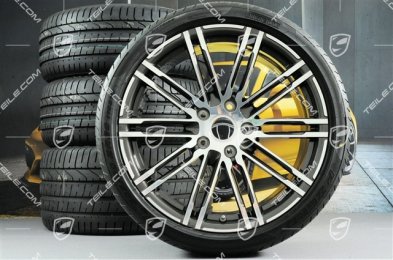 20" Komplet kół letnich Turbo III, felgi 8,5J x 20 ET51 + 11J x 20 ET56, NOWE opony letnie Pirelli P-ZERO 245/35 R20 + 305/30 R20, z czujnikami ciśnienia RDK