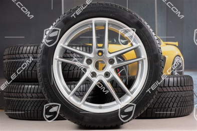 19" Panamera TURBO II Winterräder Satz, Felgen 9J x 19 ET60 + 10J x 19 ET61 + Continental Winterreifen 255/45 R19+285/40 R19, RDK-Sensoren