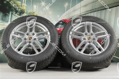 19" Cayenne Turbo IV Winterräder Satz Facelift 2014->, Felgen 8,5J x 19 ET59 + Dunlop Winterreifen 265/50 R19, mit RDK-Sensoren, DOT 15