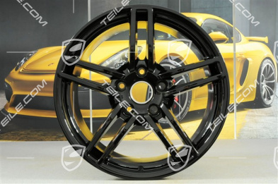 19-inch Carrera rim set, 8,5J x 19 ET54 + 11J x 19 ET69, black high gloss