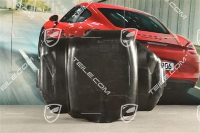 Protective plate for fuel tank, lower part