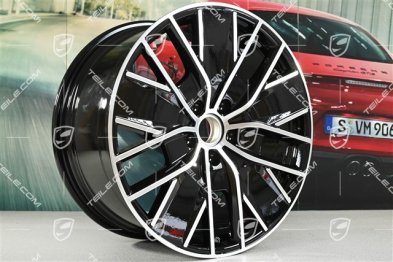 21" Macan Design wheel rim, 10.5J x 21 ET 47, high-gloss black