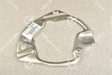 Front axle disc brake protective plate, L