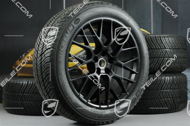 20-inch winter wheels set RS SPYDER, rims 9J x 20 ET26 + 10J x 20 ET19 + NEW Michelin Latitude Alpin 2 winter tyres 265/45 R20 + 295/40 R20, satin black, with TPMS