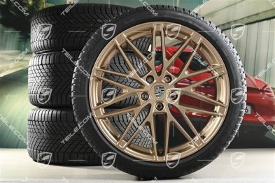 22" RS Spyder Design Winterräder Satz, Felgen 9J x 22 ET29 + 11J x 22 ET47 + NEUE Pirelli Winterreifen 255/40 R22 + 295/35 R22, neodyme