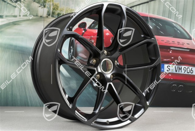 22-inch wheel rim GT Design, 11,5J x 22 ET52, black satin matt