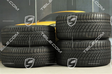 19" Winterräder Satz "Carrera", Felgen 8,5J x 19 ET50 + 11J x 19 ET77 + NEUE Continental WinterContact TS 830P Winterreifen 235/40 R19 + 295/35 R19