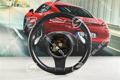 Multifunktionslenkrad,  Schwarz, Sport Chrono, (beschadight leder)