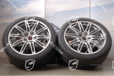21-inch SportEdition summer wheel set, GT-silver metallic, wheel rims 10J x 21 ET50 + NEW summer tyres 295/35 R21,with TPMS 2014->