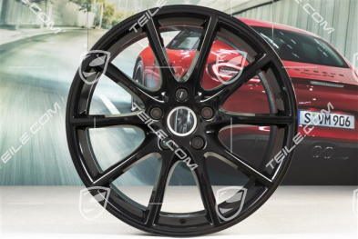 20" Cayenne Design Felgensatz, 10,5J x 20 ET64 + 9J x 20 ET50, schwarz hochglanz