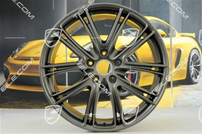 21" Komplet felg Panamera Exclusive, 9,5J x 21 ET71 + 11,5J x 21 ET69, Platinum satynowy półmat