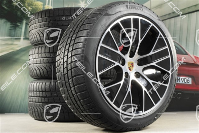20" Turbo Aero Winterräder Satz, Felgen 9J x 20 ET54 + 11J x 20 ET60, Pirelli Winterreifen 245/45 R20 + 285/40 R20