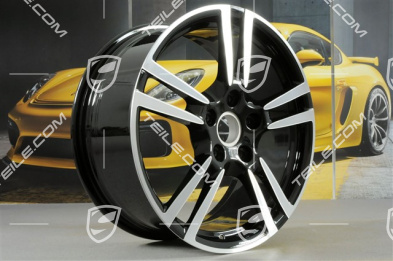 19-inch Turbo II wheel set, 8,5J x 19 ET56 + 11J x 19 ET51, for Turbo / Turbo S / GTS, black high gloss