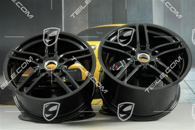 19-inch Carrera rim set, 8,5J x 19 ET54 + 11J x 19 ET69, black high gloss