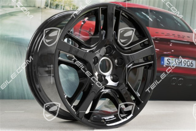 19-inch Panamera Design wheel, 10J x 19 ET61, black high gloss
