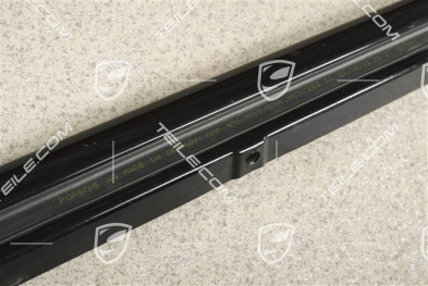 Moulding, Door channel, incl. sealing, front, Black, L