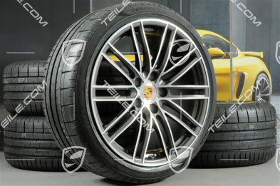 20-inch Turbo IV wheels set, rims 8,5J x 20 ET57 + 10,5J x 20 ET47 + summer tires 235/35 ZR20 + 265/35 ZR20, with TPMS