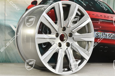 20" wheel rim Taycan Tequipment Design, 11J x 20 ET60, platin silver