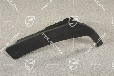 Rubber lip sill cover, rear, black, L