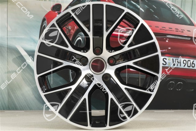 20-inch wheel rim Taycan Turbo Aero, 11J x 20 ET60, black high gloss + glossy surface