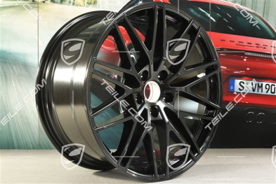 21" Komplet felg RS Spyder Design, 11J x 21 ET49 + 9,5J x 21 ET46, czarny wysoki połysk