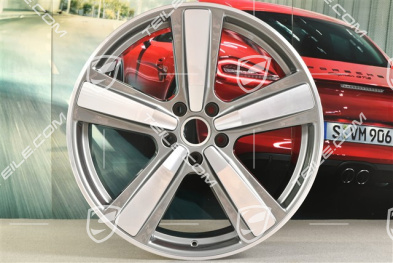 22-inch wheel rim, Exclusive Design Sport, 10J x 22 ET48, Platinum Silver