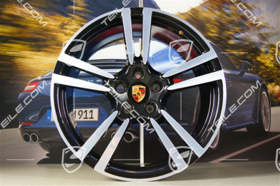 21-inch Turbo II wheel, 10J x 21 ET50, black high gloss