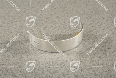 Crankshaft bearings, partial groove