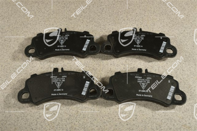 Brake pads, front axle, for Black calipers