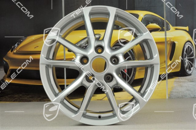 18'' Felgensatz Cayenne Facelift 2014->, 8J x 18 ET 53, Brilliantsilber