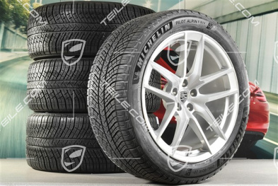 20" "Macan S" Winterräder Satz, Felgen 9J x 20 ET26 + 10J x 20 ET19, NEUE Michelin Winterreifen 265/45 R 20 + 295/40 R 20, mit RDK-Sensoren