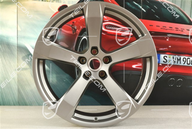20" Felge "Macan Sport" 10J x 20 ET19, platinum seidenmatt