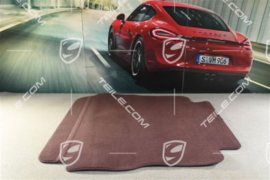 Welurowa mata do bagażnika, czerwona / Marsala Red, SportTurismo