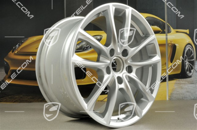 19" Felge Panamera S, 10,5J x 19 ET62, in Brilliantsilber