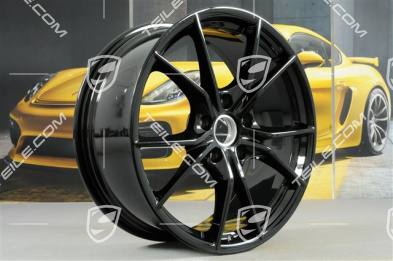 20-inch wheel rim set Carrera S IV, 8,5J x 20 ET49 + 11J x 20 ET78, for winter wheels, C2/C2S, Jet Black Metallic