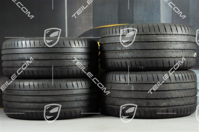 20-inch Panamera Turbo summer wheel set, rims 9,5J x 20 ET71 + 11,5J x 20 ET68 + Michelin summer tires 275/40 ZR20 + 315/35 ZR20, with TPM