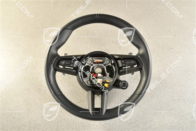 Multifunktionslenkrad, PDK, Leder, Schwarz